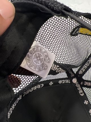 Gorra Trucker Chrome Hearts Negra y Amarilla