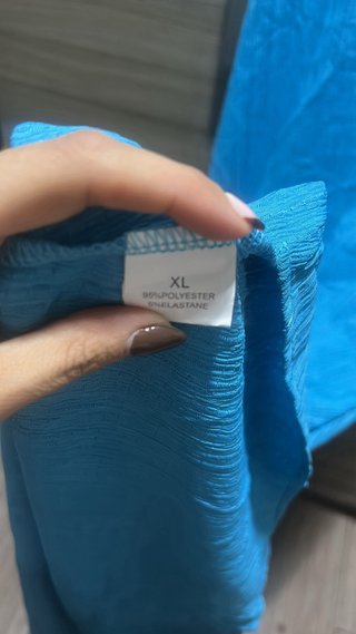 Vestido largo azul