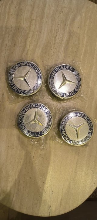 4 Tapas de Buje Mercedes Benz 75mm