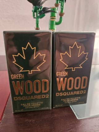2x Dsquared2 Green Wood 50ml Eau de Toilette