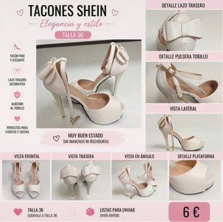 Tacones de Plataforma Shein Talla 36