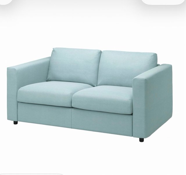 Sofá 2 plazas Ikea Vimle azul turquesa