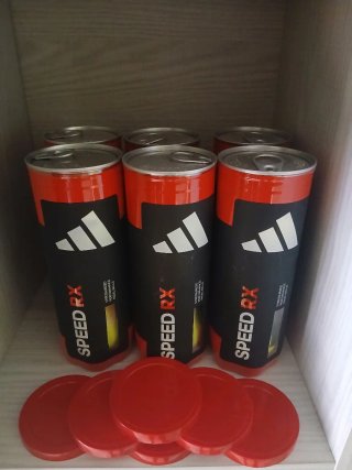 6 latas de pelotas de pádel Adidas Speed RX