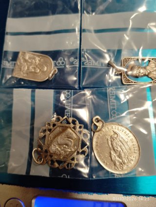 Lote Plata 925 "colgantes Cristianos Antiguos"