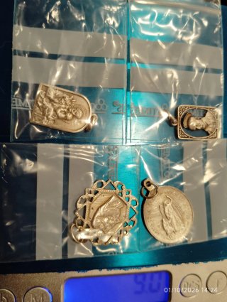 Lote Plata 925 "colgantes Cristianos Antiguos"