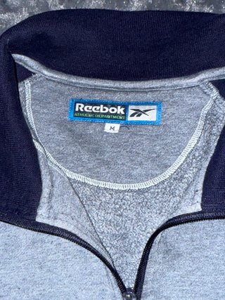 Sudadera Reebok Vintage 90s Zip M Gris