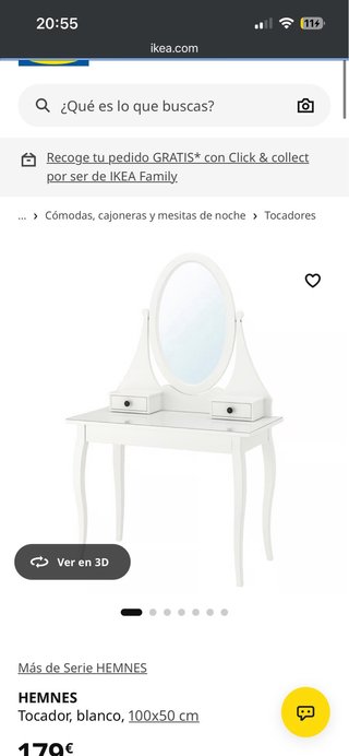 Tocador IKEA HEMNES Blanco