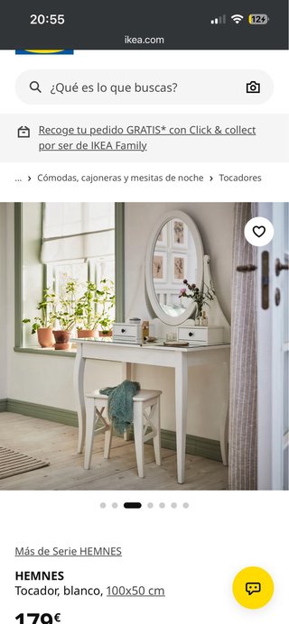 Tocador IKEA HEMNES Blanco