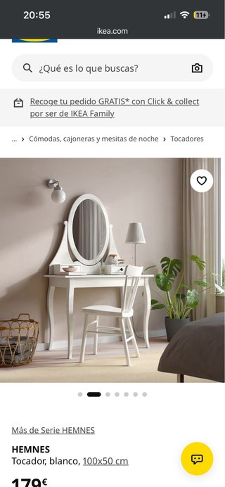 Tocador IKEA HEMNES Blanco