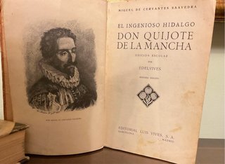Libro El Quijote Ed. Escolar 1935