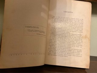 Libro El Quijote Ed. Escolar 1935