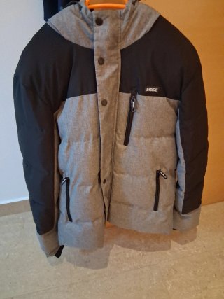 Chaqueta acolchada INSIDE gris y negra