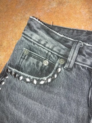 Tejanos Stradivarius Negros Talla XXS de campana