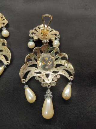 Pendientes Plata Envejecida Vintage