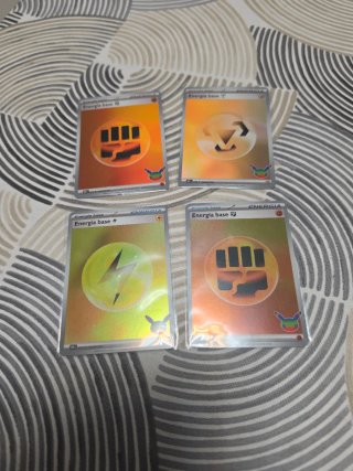 4 Carte Energia Base Pokemon