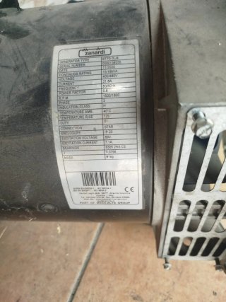 Generador Zanardi BTP3-3L/4 15/18KVA