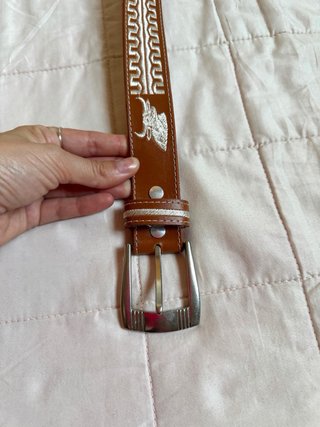 Cintura in vera pelle stile western / etnico