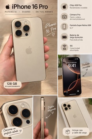 iPhone 16 Pro 128GB Gold