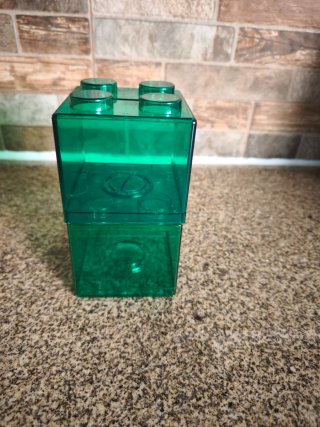 2 Caixas mealheiro Estilo Bloco Verde