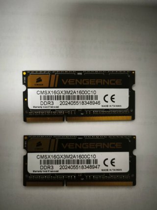 Kit 16GB (2x8GB) DDR3 Portatil Corsair Vengeance
