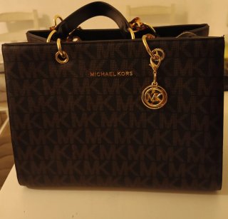 Bolso Michael Kors Marrón y Dorado