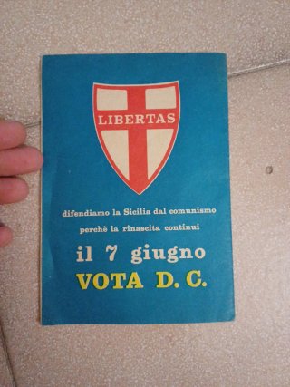 Programma vintage della Democrazia Cristiana