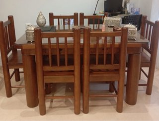 Mesa de Centro de Madera y Cristal