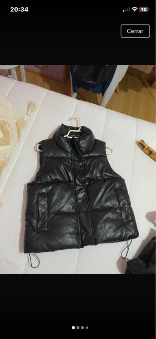 Chaleco acolchado cuero ajustable