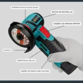 Mini Amoladora Angular Inalámbrica  (2 Baterías)