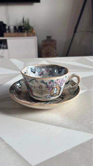 Chávena de Chá com Pires Petrus Regout Maastricht