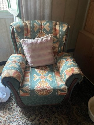 Sofá y 2 sillones estampados