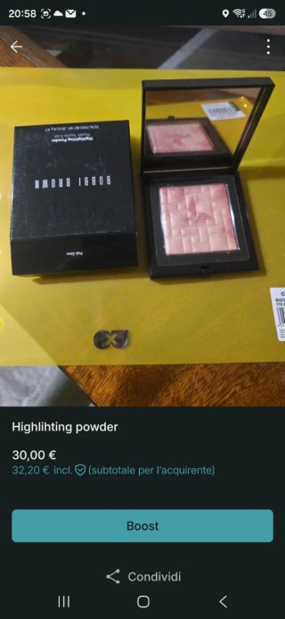 Bobbi Brown Highlighting Powder Pink Glow