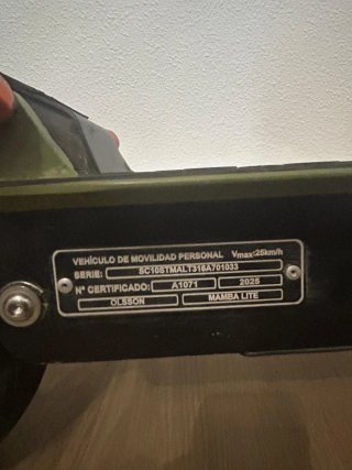 Patinete Eléctrico Olsson Mamba
