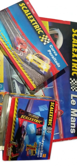 Scalextric Le Mans+Curva Peraltada+cuentavueltas