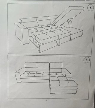 Sofá Chaise Longue Gris