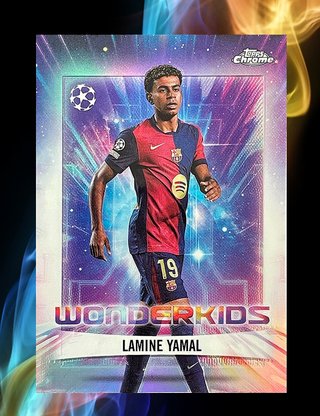 Lamine Yamal Wonderkids Topps Chrome 2025 WK-1