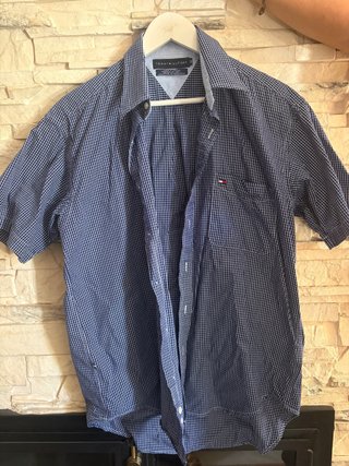 Camisa cuadros azul y blanco Tommy Hilfiger M