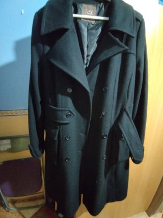 Chaquetón de paño Tex negro talla L