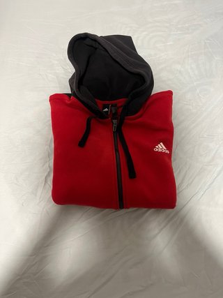 Sudadera Adidas Roja y Negra Talla S