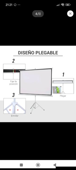 Pantalla de Proyección con Trípode