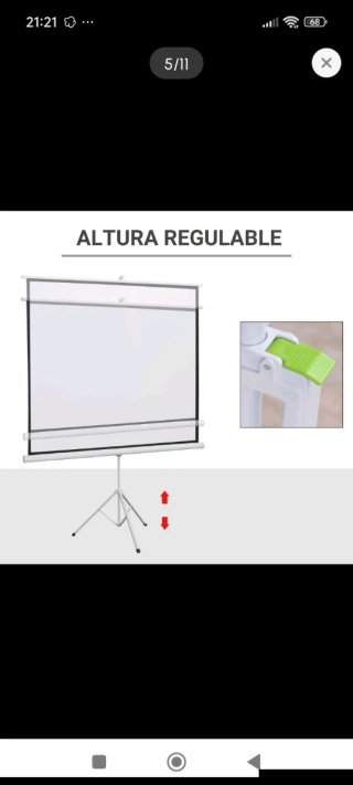 Pantalla de Proyección con Trípode