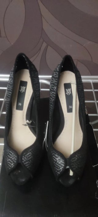 Zapatos de Tacón Negros Talla 36