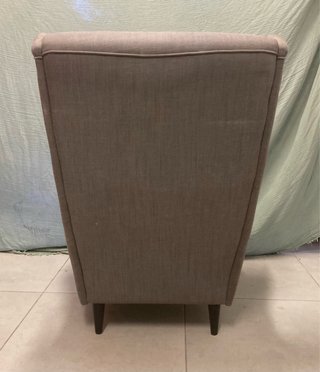 Sillón orejero IKEA gris tela