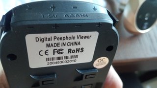 Mirilha Digital Porta Dourada LCD Câmera