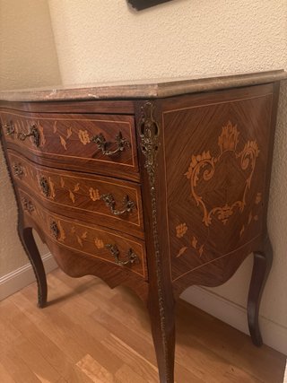 Cómoda Luis XV Mármol y Madera