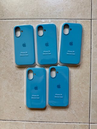 Funda de Silicona Apple azul iPhone 16/17