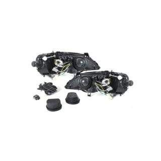 Faros delanteros Angel Eyes para Opel Astra G Blac