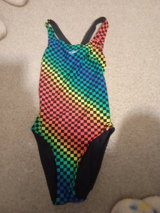 Bañador Speedo a cuadros arcoíris