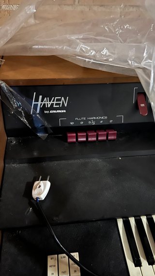 Órgano Vintage Crumar Haven Doble Teclado-REPARAR