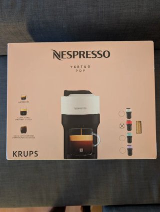 Cafetera Nespresso Vertuo Pop Krups Roja